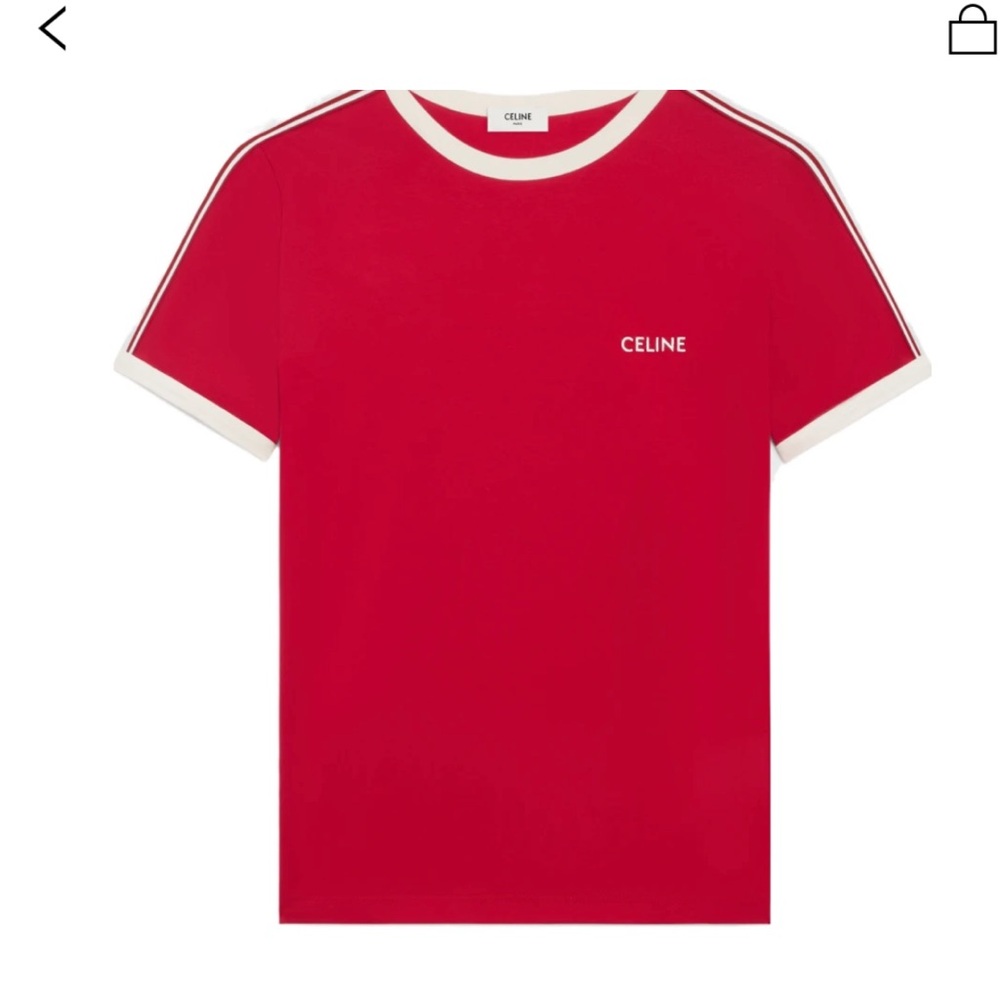 Celine Red Polo Shirt
